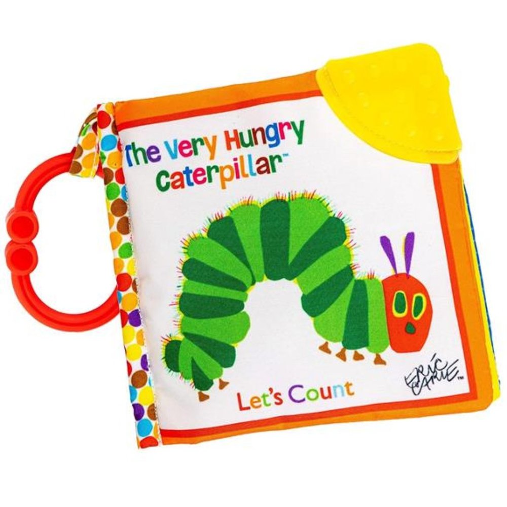 NEW -Let's Count Soft Book - Teething Crinkle Soft Sensory Book for Babies, 5x5"